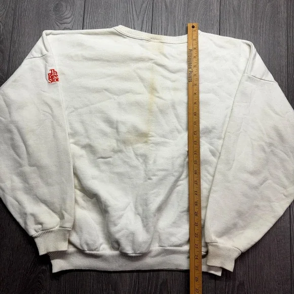 Vintage Molson Canadian Beer 1990s Sweatshirt Large White Beer Canada Bear - Picture 9 of 11